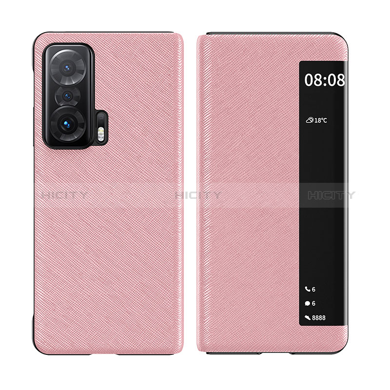 Custodia Portafoglio In Pelle Cover con Supporto per Huawei Honor Magic V 5G Rosa