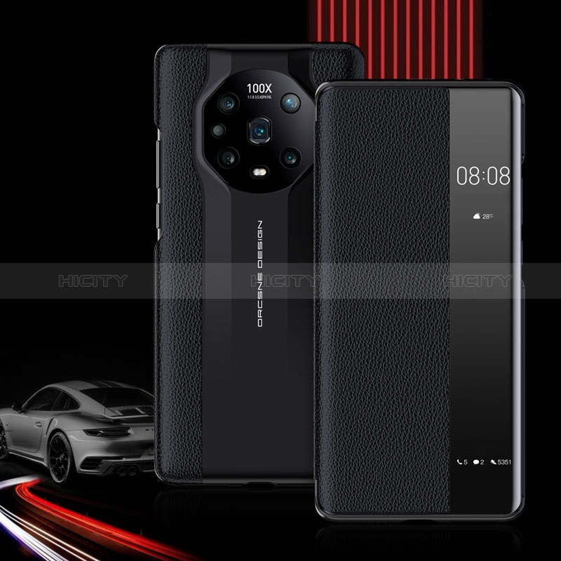 Custodia Portafoglio In Pelle Cover con Supporto per Huawei Honor Magic4 Pro 5G Nero