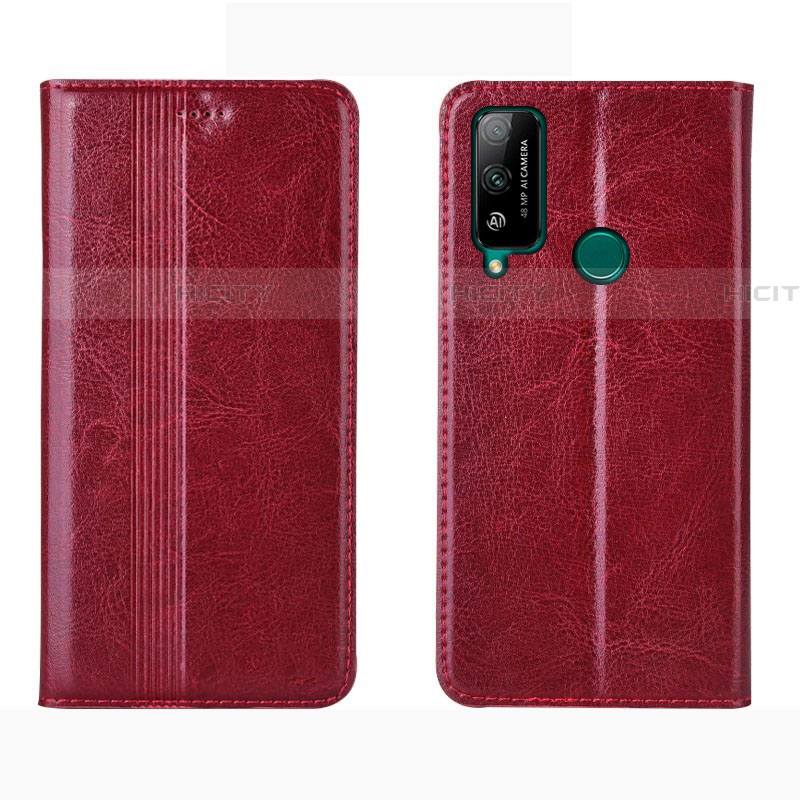 Custodia Portafoglio In Pelle Cover con Supporto per Huawei Honor Play4T Rosso