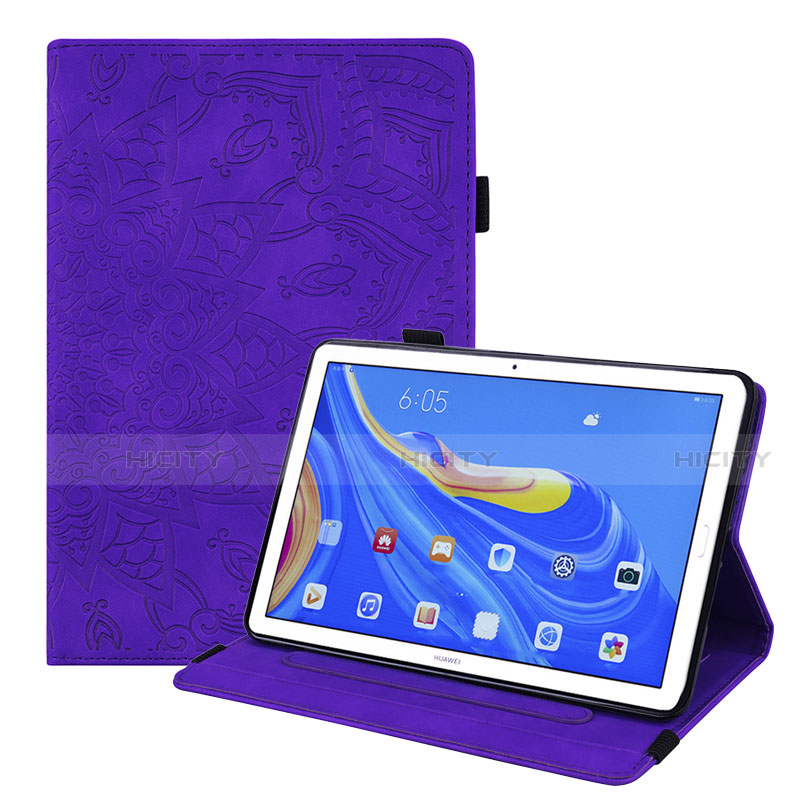 Custodia Portafoglio In Pelle Cover con Supporto per Huawei MatePad 10.8 Viola