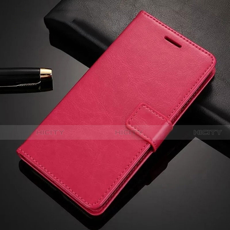 Custodia Portafoglio In Pelle Cover con Supporto per Huawei Nova 6 Rosso