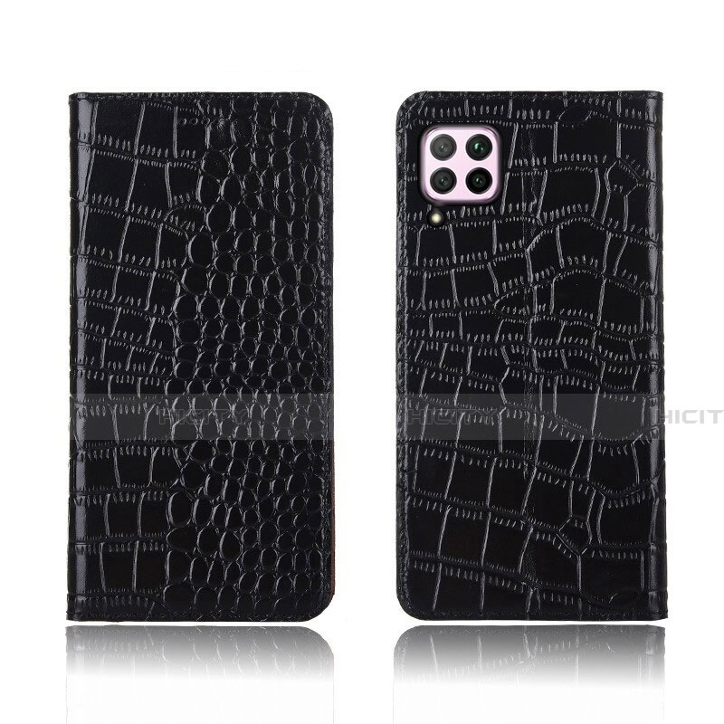 Custodia Portafoglio In Pelle Cover con Supporto per Huawei Nova 7i Nero