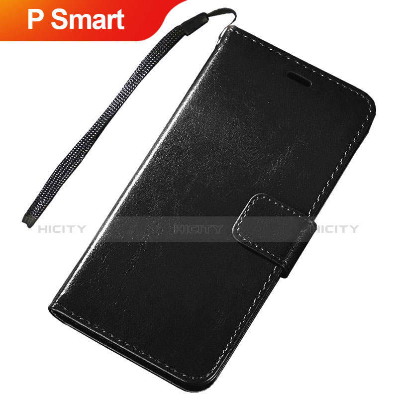 Custodia Portafoglio In Pelle Cover con Supporto per Huawei P Smart (2019) Nero