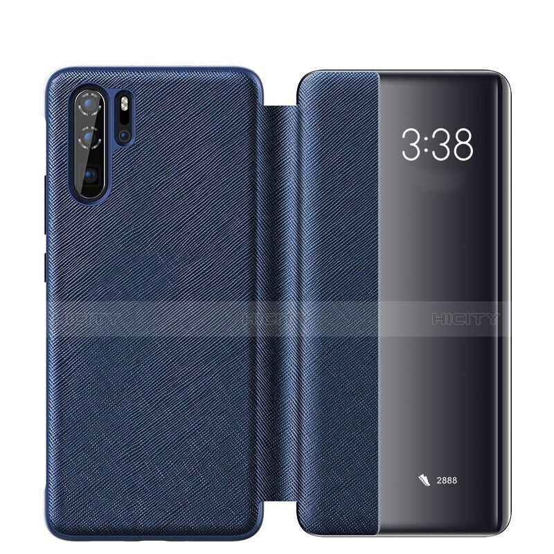 Custodia Portafoglio In Pelle Cover con Supporto per Huawei P30 Pro New Edition Blu