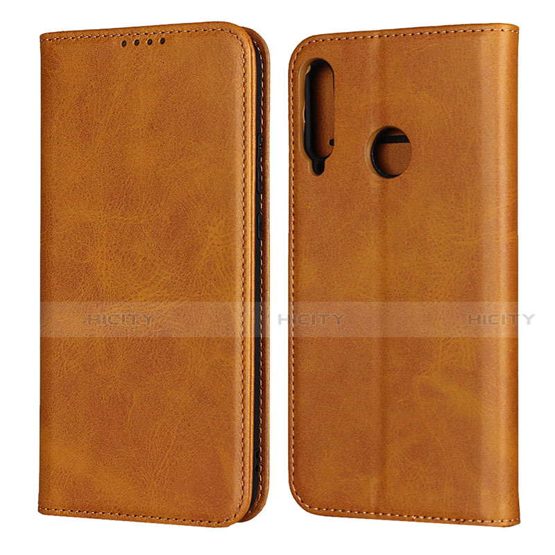 Custodia Portafoglio In Pelle Cover con Supporto per Huawei P40 Lite E Arancione