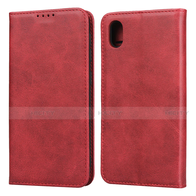 Custodia Portafoglio In Pelle Cover con Supporto per Huawei Y5 (2019) Rosso