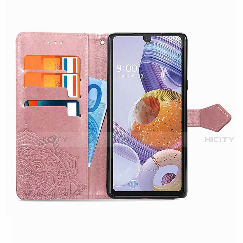 Custodia Portafoglio In Pelle Cover con Supporto per LG Stylo 6