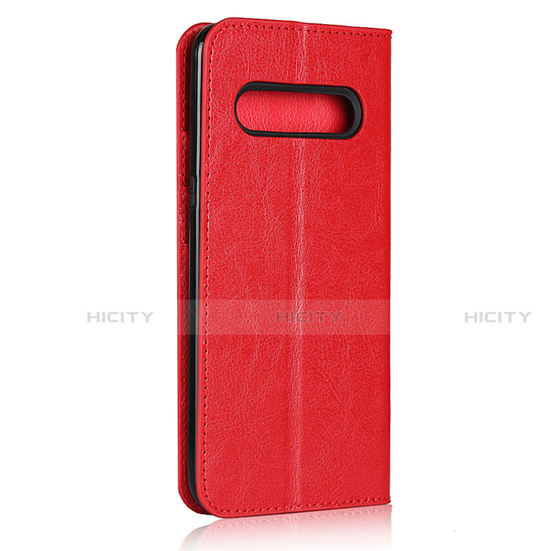 Custodia Portafoglio In Pelle Cover con Supporto per LG V60 ThinQ 5G Rosso