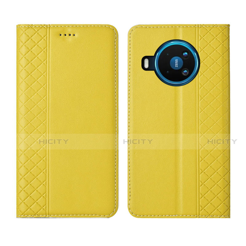 Custodia Portafoglio In Pelle Cover con Supporto per Nokia 8.3 5G Giallo