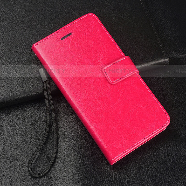 Custodia Portafoglio In Pelle Cover con Supporto per Oppo A11X Rosa Caldo