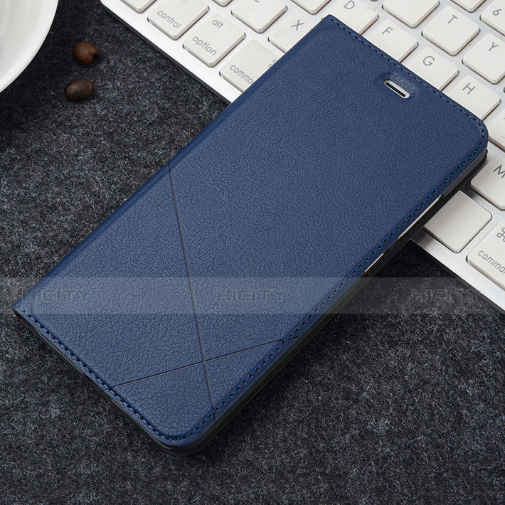 Custodia Portafoglio In Pelle Cover con Supporto per Oppo A3 Blu