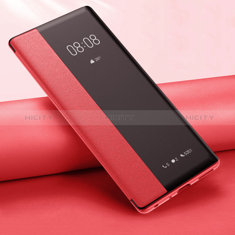 Custodia Portafoglio In Pelle Cover con Supporto per Oppo Find X6 5G Rosso