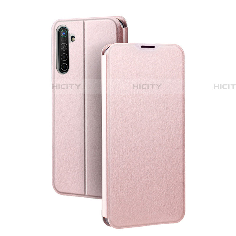 Custodia Portafoglio In Pelle Cover con Supporto per Oppo K5 Oro Rosa