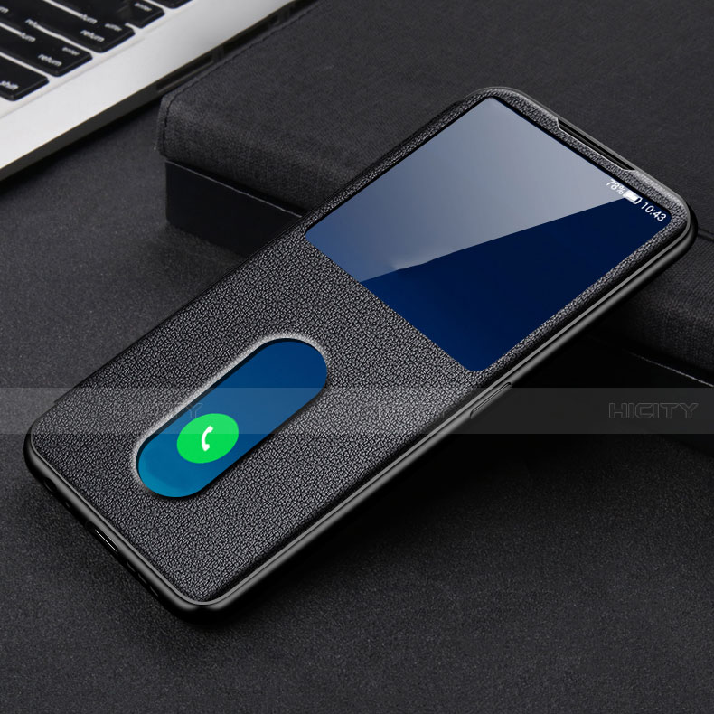 Custodia Portafoglio In Pelle Cover con Supporto per Oppo Reno5 Pro 5G Nero