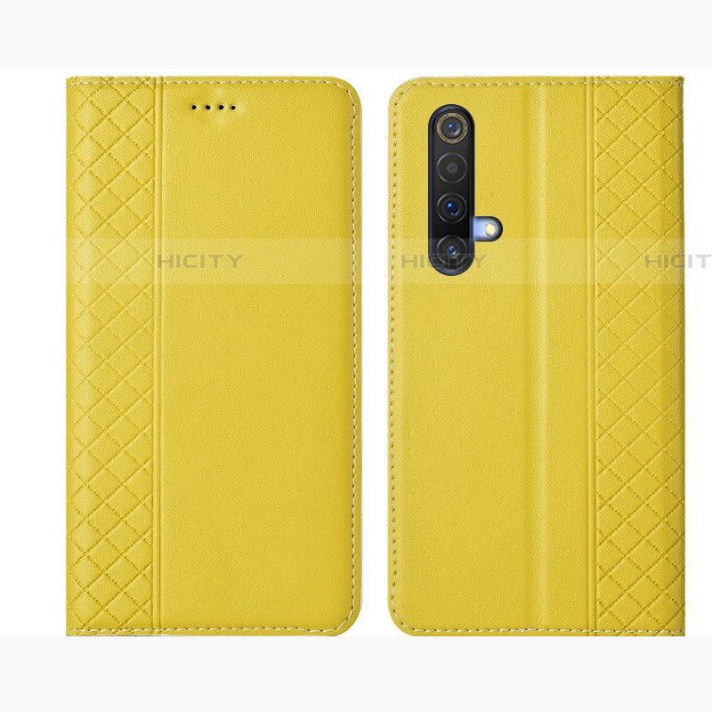 Custodia Portafoglio In Pelle Cover con Supporto per Realme X3 SuperZoom Giallo