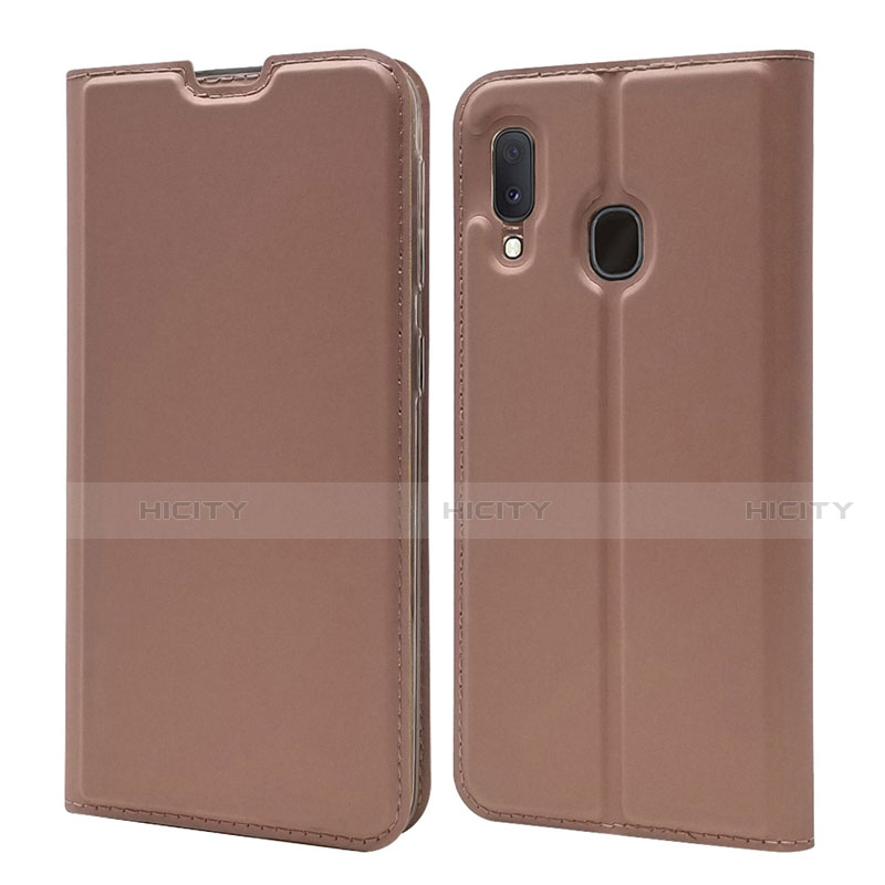 Custodia Portafoglio In Pelle Cover con Supporto per Samsung Galaxy A20e Oro Rosa