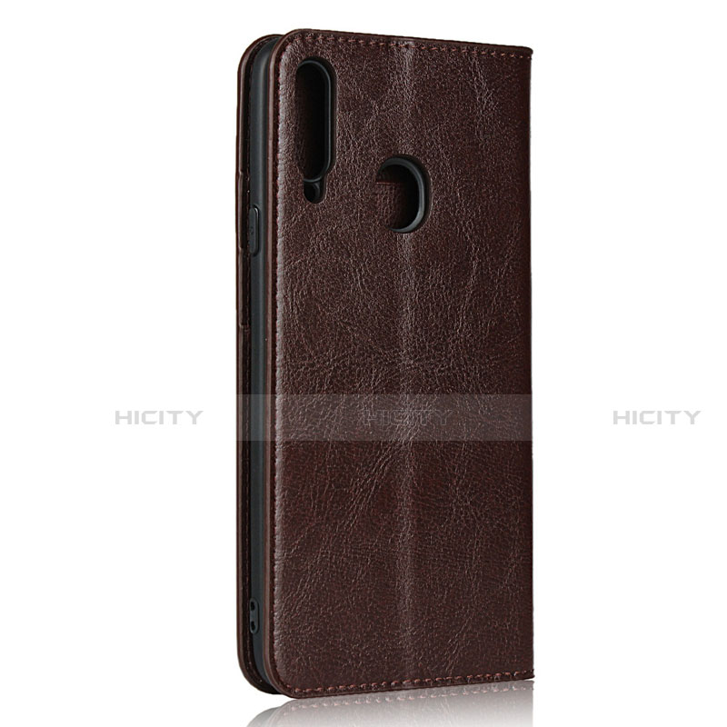 Custodia Portafoglio In Pelle Cover con Supporto per Samsung Galaxy A20s Marrone