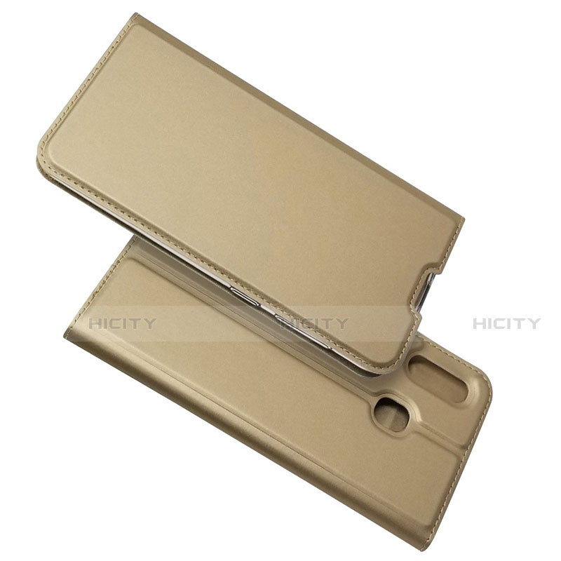 Custodia Portafoglio In Pelle Cover con Supporto per Samsung Galaxy A30 Oro