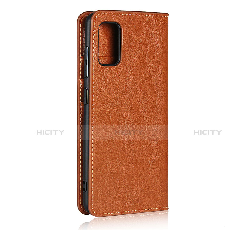 Custodia Portafoglio In Pelle Cover con Supporto per Samsung Galaxy A41 Arancione