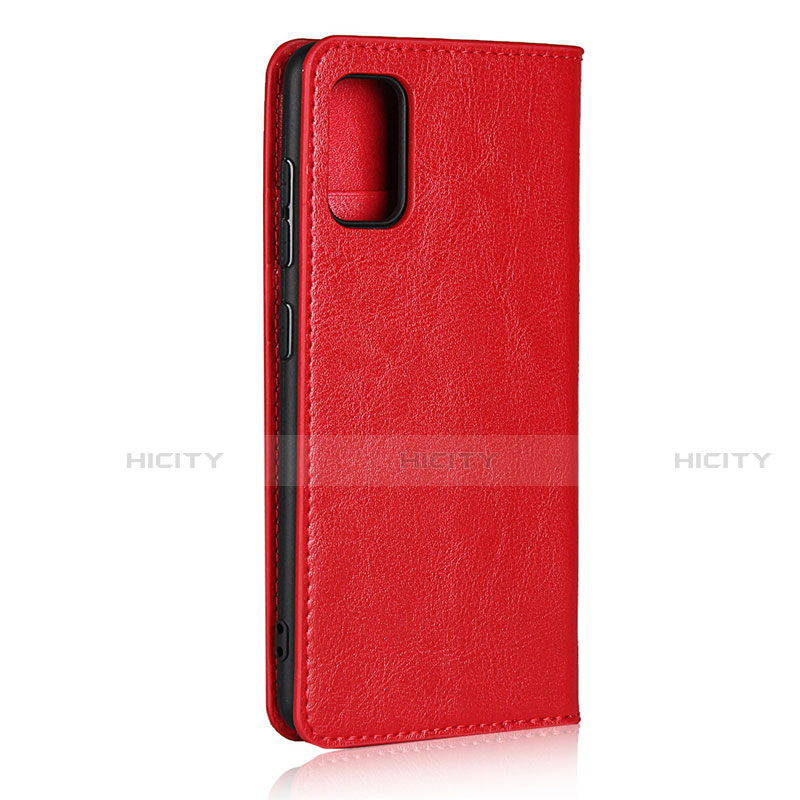 Custodia Portafoglio In Pelle Cover con Supporto per Samsung Galaxy A41 Rosso