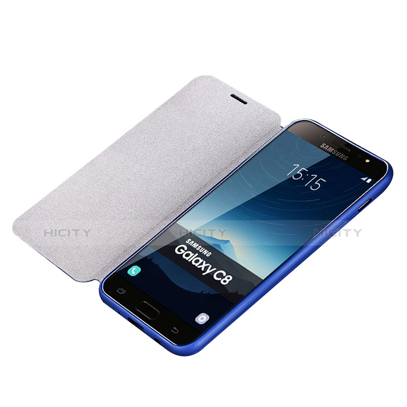 Custodia Portafoglio In Pelle Cover con Supporto per Samsung Galaxy C7 (2017)