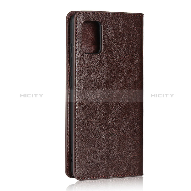 Custodia Portafoglio In Pelle Cover con Supporto per Samsung Galaxy M40S Marrone