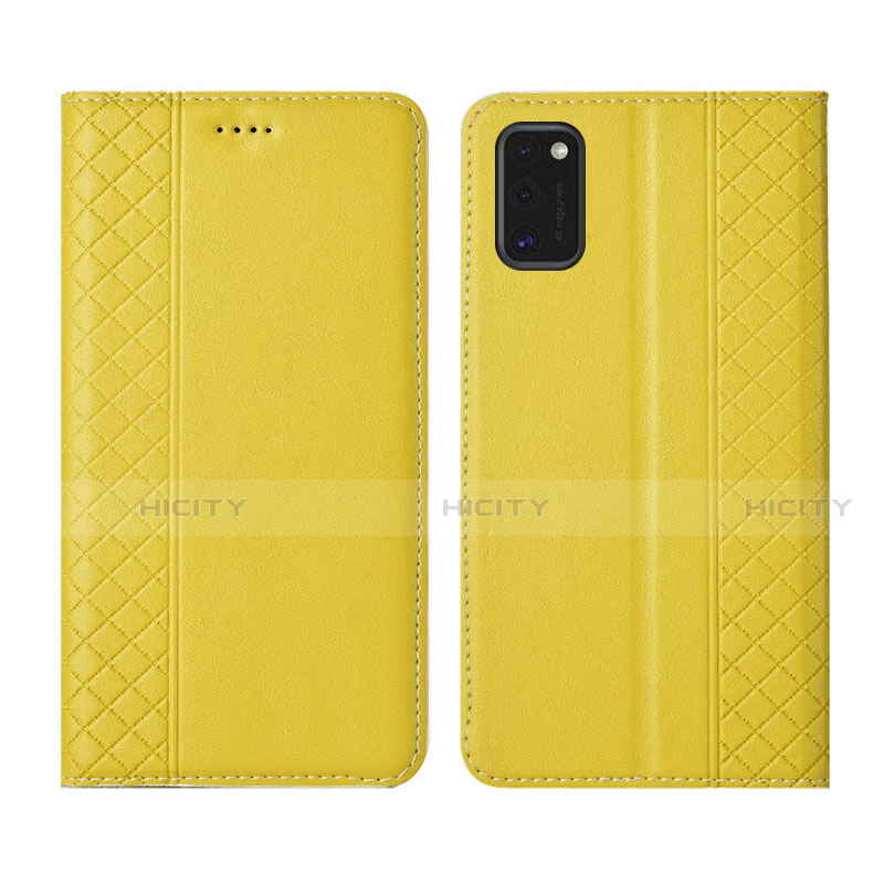 Custodia Portafoglio In Pelle Cover con Supporto per Samsung Galaxy M51 Giallo