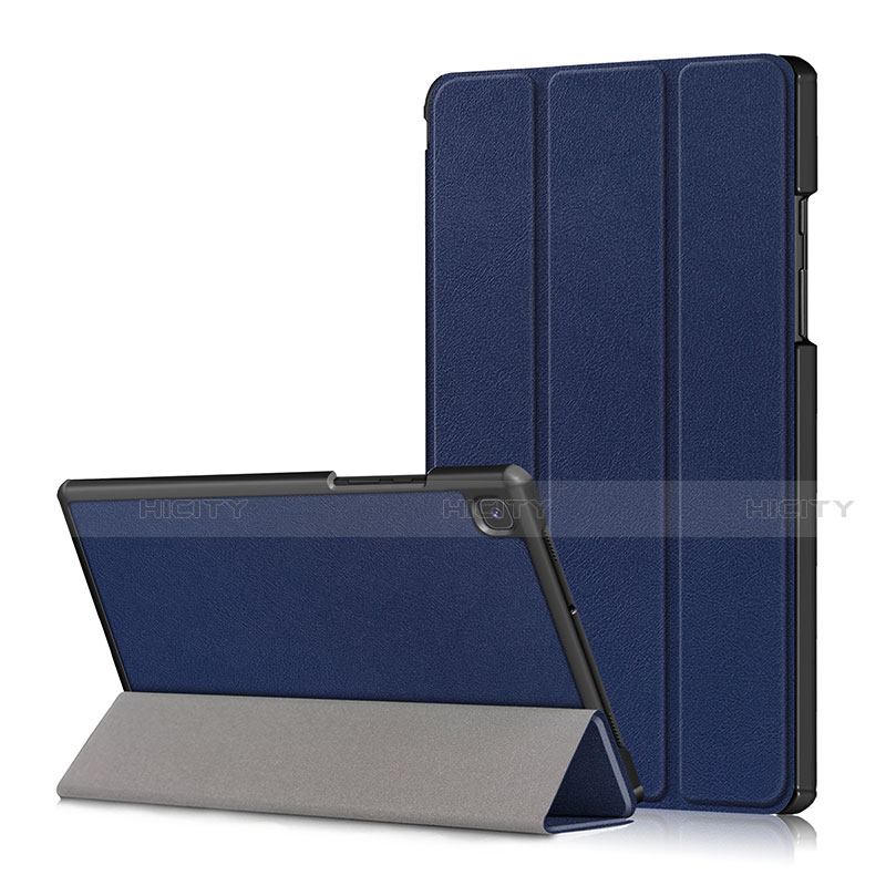 Custodia Portafoglio In Pelle Cover con Supporto per Samsung Galaxy Tab A7 4G 10.4 SM-T505 Blu