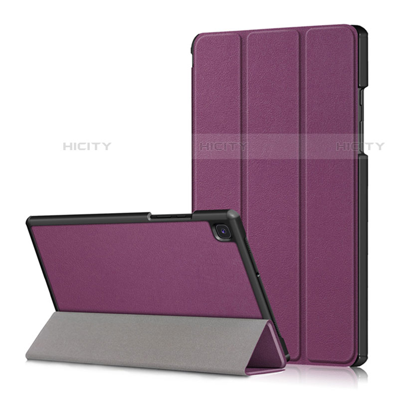 Custodia Portafoglio In Pelle Cover con Supporto per Samsung Galaxy Tab A7 Wi-Fi 10.4 SM-T500 Viola