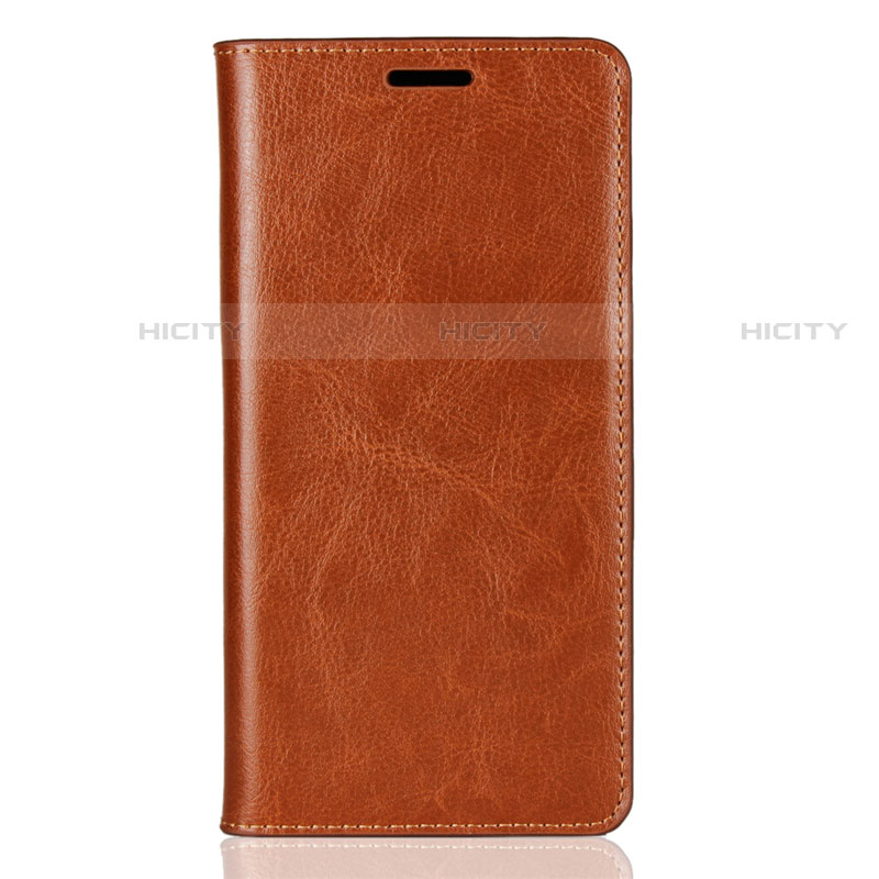 Custodia Portafoglio In Pelle Cover con Supporto per Sony Xperia XZ2 Arancione