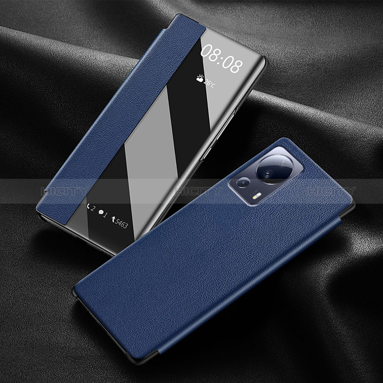 Custodia Portafoglio In Pelle Cover con Supporto per Xiaomi Civi 1S 5G Blu