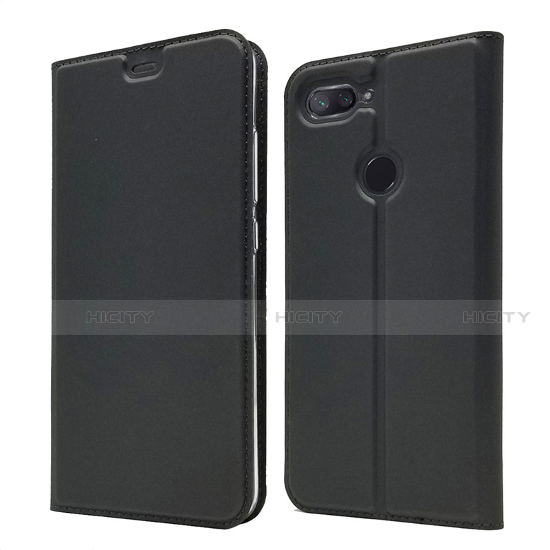 Custodia Portafoglio In Pelle Cover con Supporto per Xiaomi Mi 8 Lite Nero