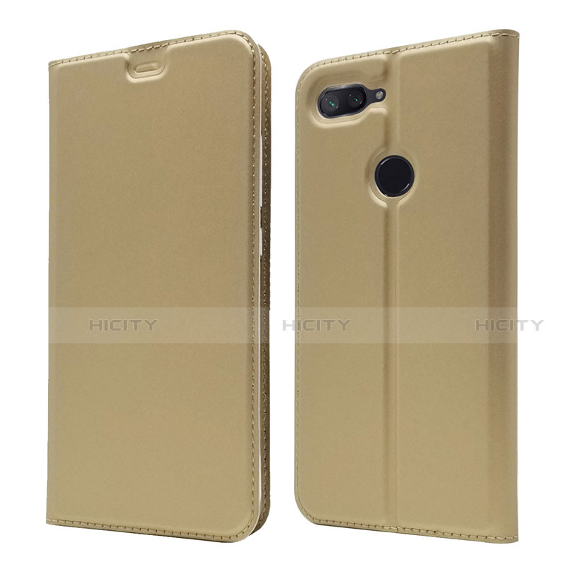 Custodia Portafoglio In Pelle Cover con Supporto per Xiaomi Mi 8 Lite Oro