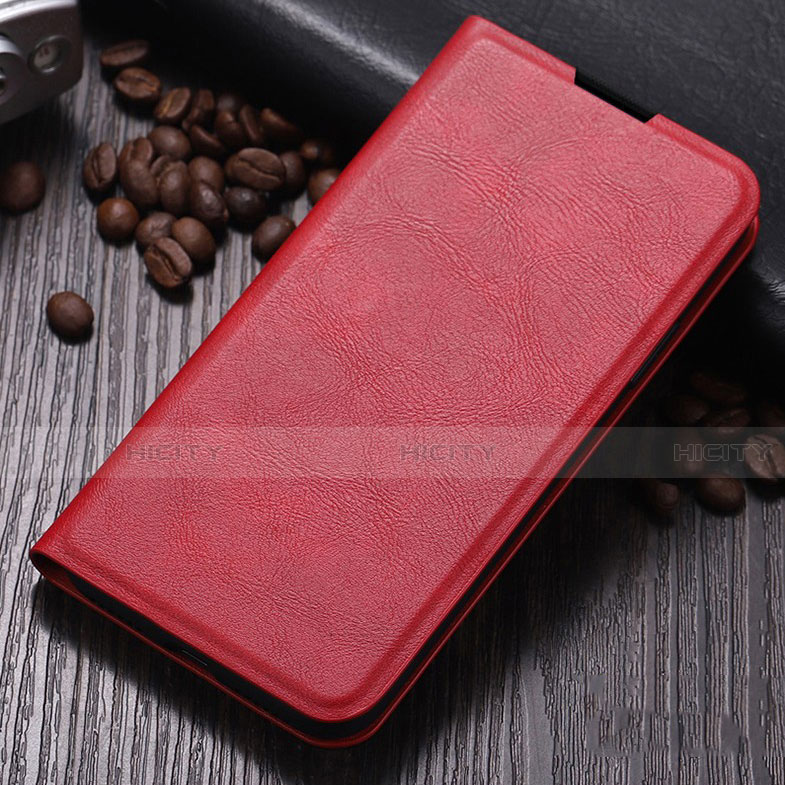 Custodia Portafoglio In Pelle Cover con Supporto per Xiaomi Mi Note 10 Pro Rosso