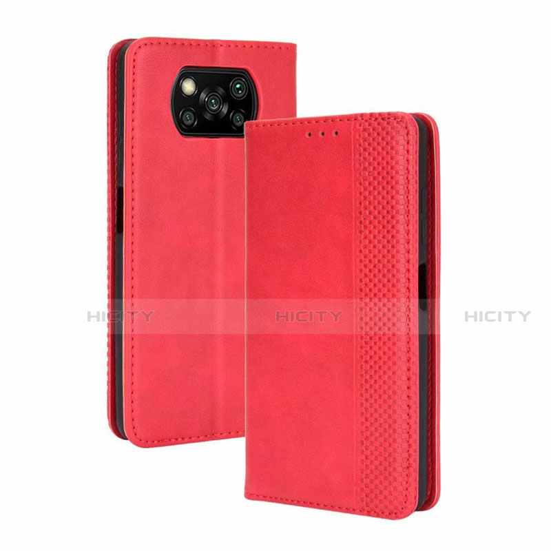 Custodia Portafoglio In Pelle Cover con Supporto per Xiaomi Poco X3