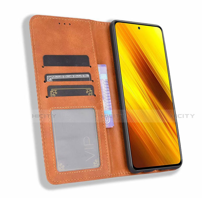 Custodia Portafoglio In Pelle Cover con Supporto per Xiaomi Poco X3 NFC