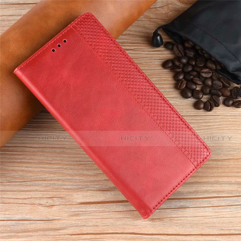 Custodia Portafoglio In Pelle Cover con Supporto per Xiaomi Poco X3 Pro Rosso