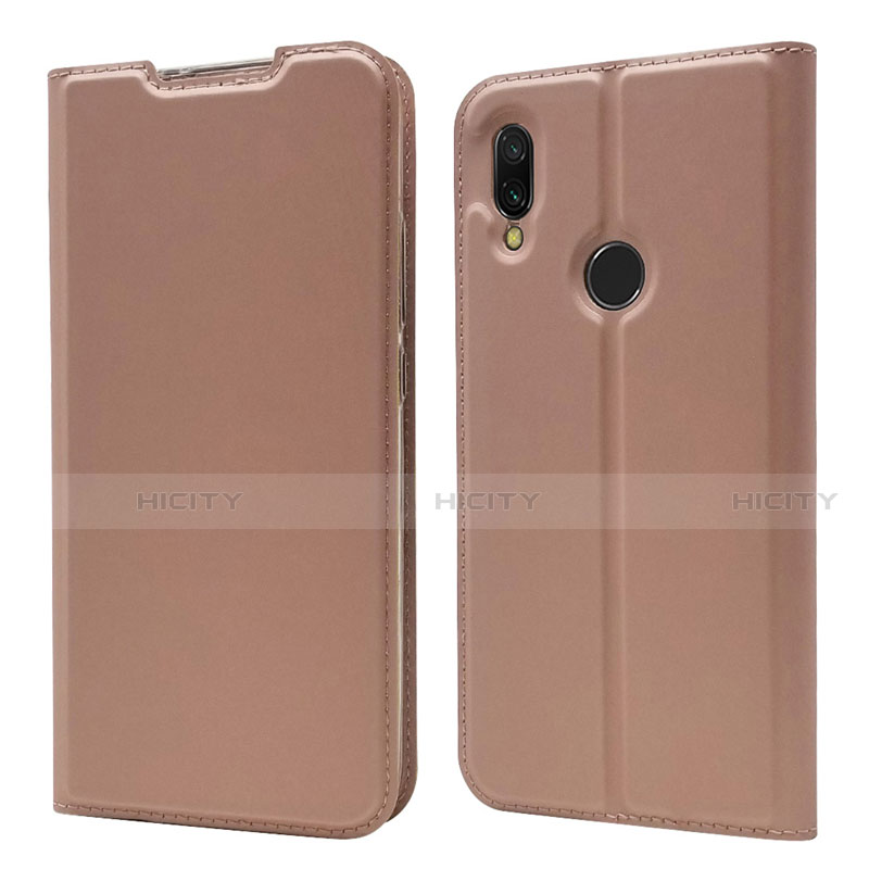 Custodia Portafoglio In Pelle Cover con Supporto per Xiaomi Redmi 7 Oro Rosa