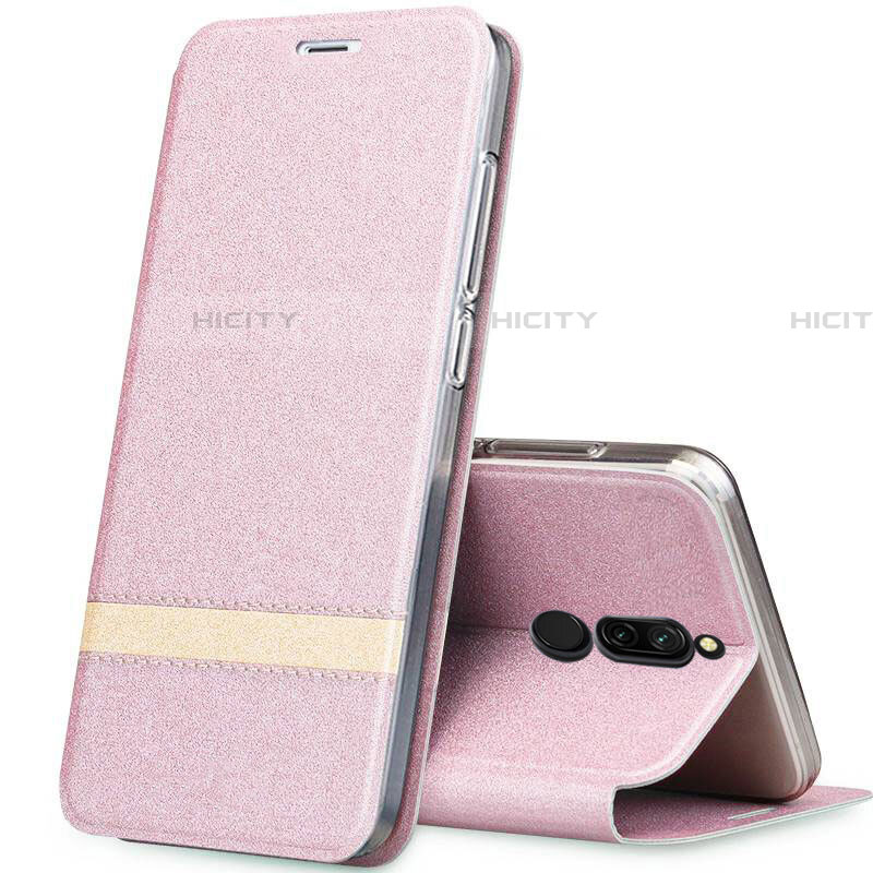 Custodia Portafoglio In Pelle Cover con Supporto per Xiaomi Redmi 8 Oro Rosa