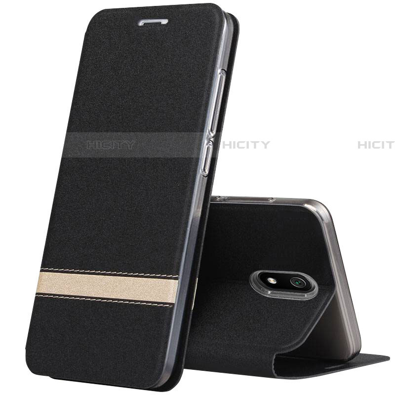 Custodia Portafoglio In Pelle Cover con Supporto per Xiaomi Redmi 8A Nero