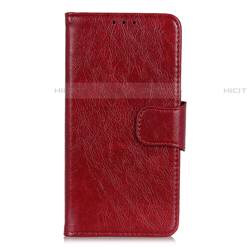 Custodia Portafoglio In Pelle Cover con Supporto per Xiaomi Redmi Note 9S Rosso Rosa