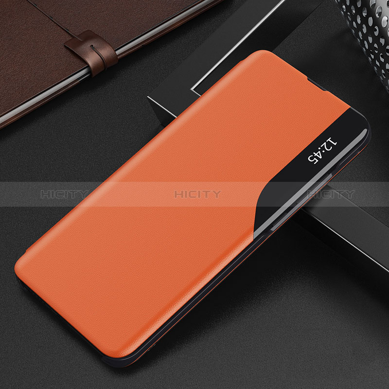 Custodia Portafoglio In Pelle Cover con Supporto Q02H per Xiaomi Poco X5 5G Arancione