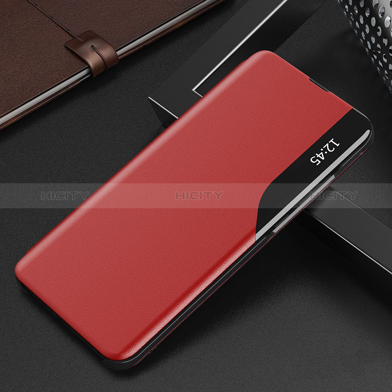 Custodia Portafoglio In Pelle Cover con Supporto Q02H per Xiaomi Poco X5 5G Rosso