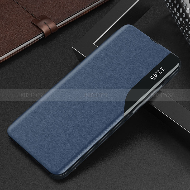 Custodia Portafoglio In Pelle Cover con Supporto Q02H per Xiaomi Redmi Note 12 5G Blu