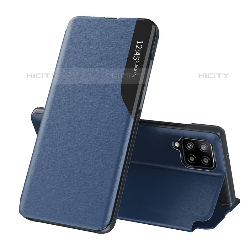 Custodia Portafoglio In Pelle Cover con Supporto Q04H per Samsung Galaxy M53 5G Blu