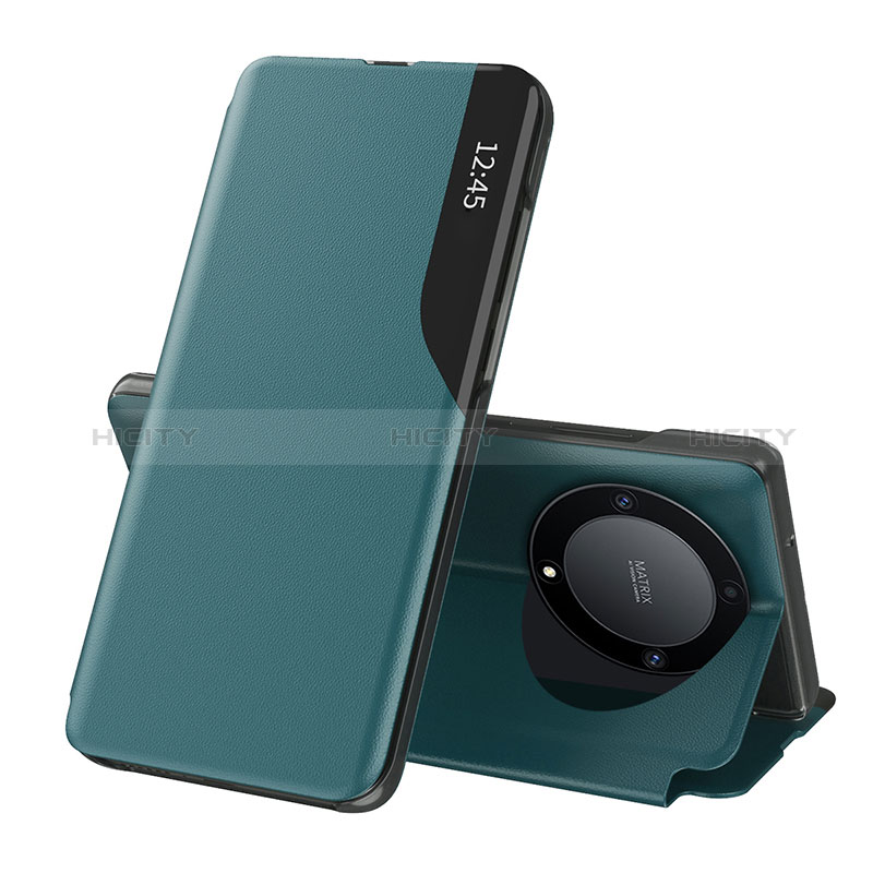 Custodia Portafoglio In Pelle Cover con Supporto QH1 per Huawei Honor Magic5 Lite 5G Verde