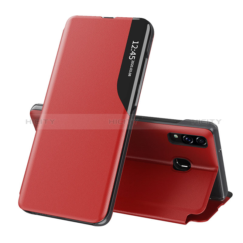 Custodia Portafoglio In Pelle Cover con Supporto QH1 per Samsung Galaxy A30