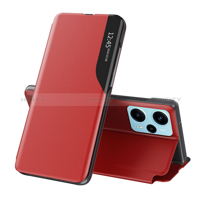 Custodia Portafoglio In Pelle Cover con Supporto QH1 per Xiaomi Poco F5 5G