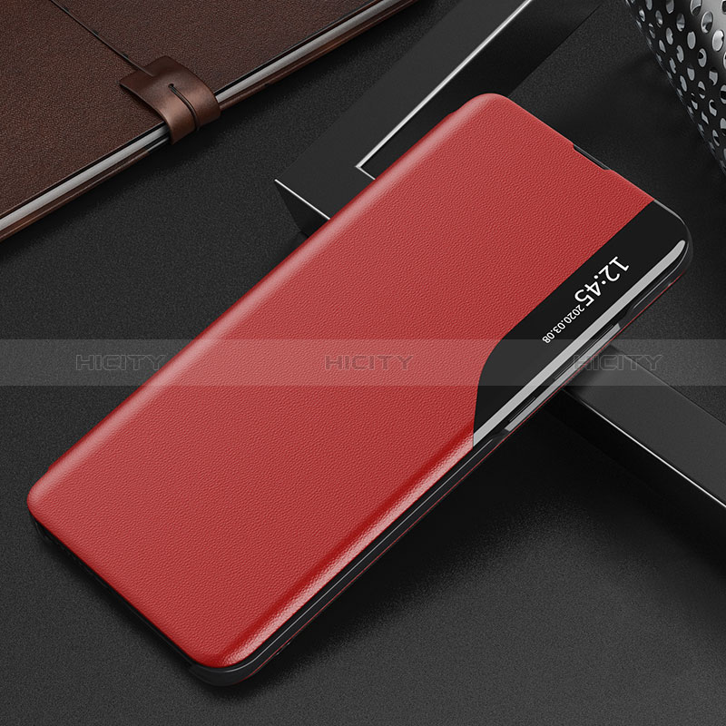 Custodia Portafoglio In Pelle Cover con Supporto QH2 per Samsung Galaxy A20 Rosso