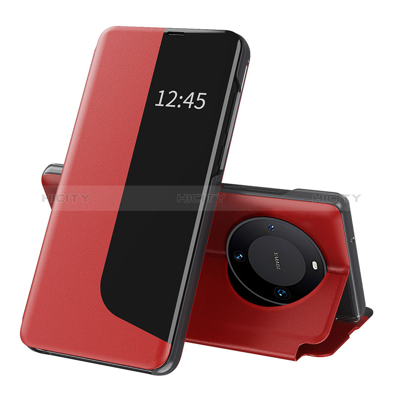 Custodia Portafoglio In Pelle Cover con Supporto QH3 per Huawei Mate 60 Pro+ Plus Rosso